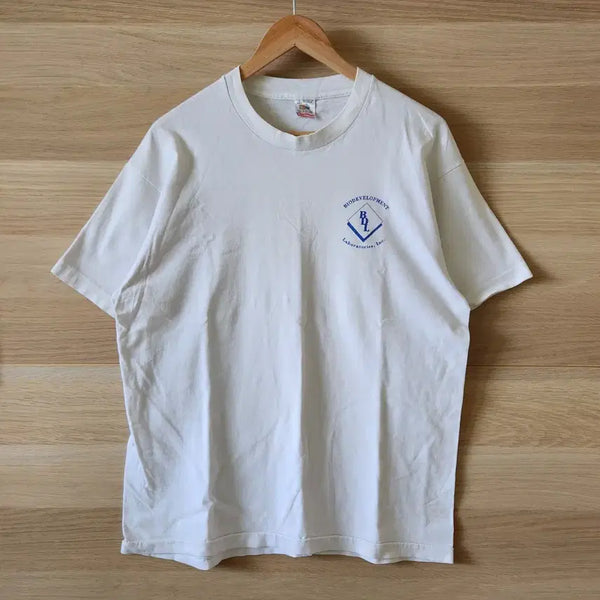 [BUNJANG] 90s Fruit of the Loom USA White T-Shirt L / 90s USA Fruit of the loom 화이트 티셔츠 L