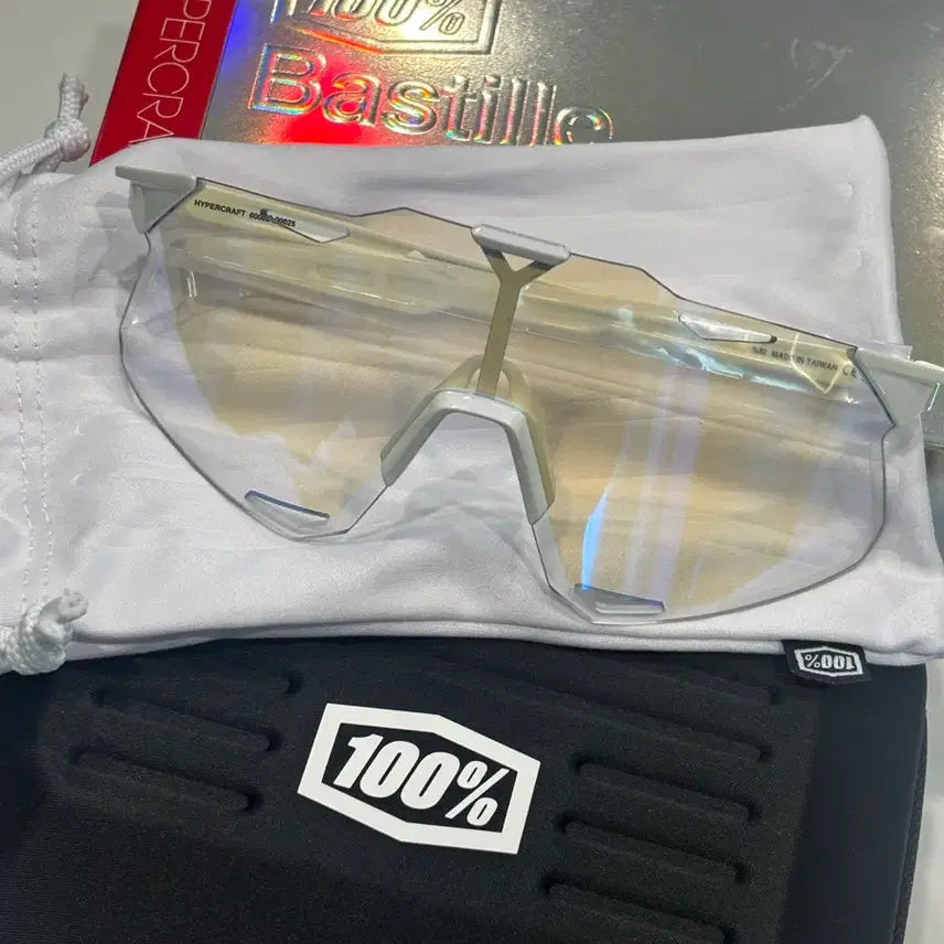 [BUNJANG] 100% Hypercraft Bastille Edition Goggles - Pearl White/Blue Mirror / 100% 하이퍼크래프트 바스티유 에디션 펄 화이트 블루 미러 고글