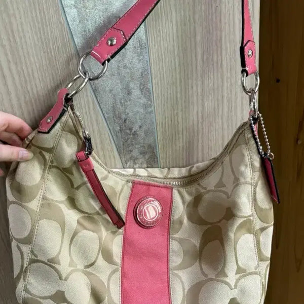 [BUNJANG] Coach Vintage Hobo Bag Pink / 코치 빈티지백 호보백 핑크 갸루