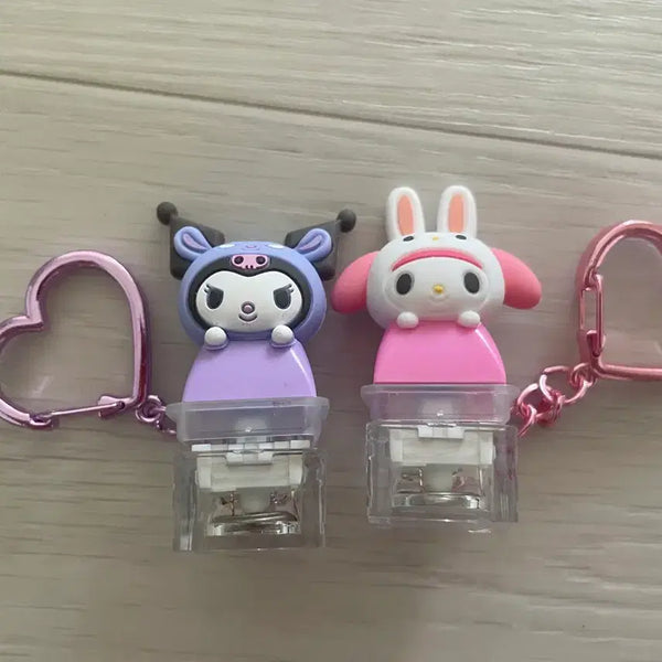 [BUNJANG] Sanrio Kuromi My Melody Keycap Keychain Bundle / 산리오 쿠로미 마이멜로디 키캡 키링 일괄 판매합니다