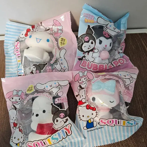 [BUNJANG] Sanrio Characters Squishy Set (5 Types) / 산리오 캐릭터 스퀴시 5종