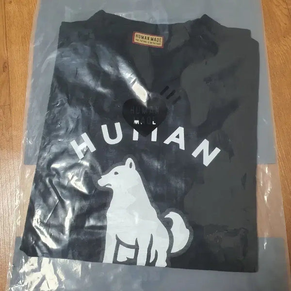 [BUNJANG] Human Made Shiba Inu Graphic T-Shirt Black M / 휴먼메이드 반팔티 블랙m