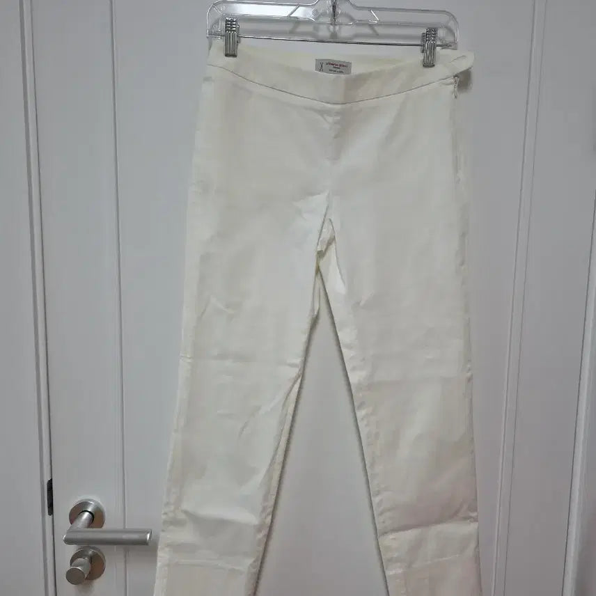 [BUNJANG] Alberto Viani White Calfskin Pants / 알베르토비아니   화이트 카프리  팬츠