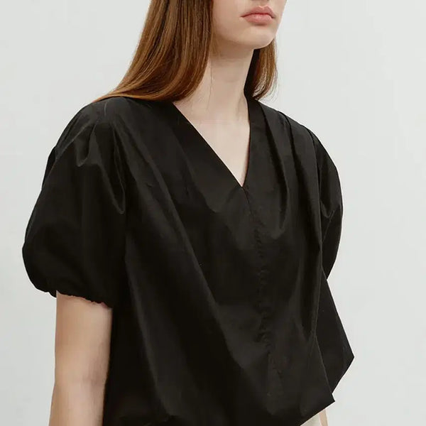 [BUNJANG] Dunst Black Puff Blouse / Dunst 던스트 블랙 퍼프 블라우스