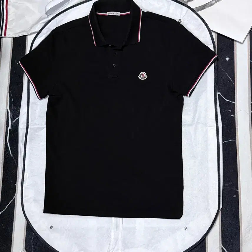 [BUNJANG] Moncler Polo Shirt Black / [25SS/M/S급]몽클레어 카라티 폴로 셔츠 블랙