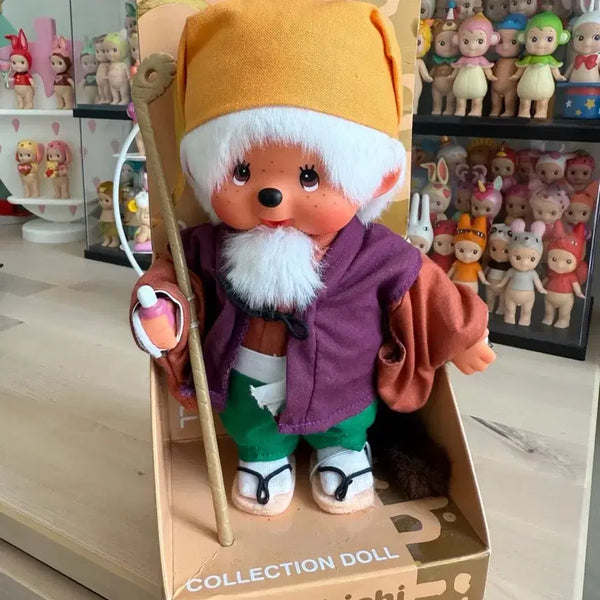 [BUNJANG] Rare Monchhichi Whitebeard Wizard Doll / 희귀 몬치치 흰수염 도사 인형