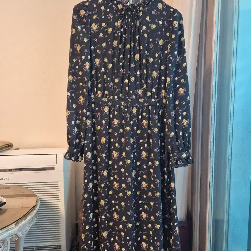 [BUNJANG] Hazzys Flower Pattern Long Dress / Hazzys 해지스 플라워 패턴 롱 원피스 55
