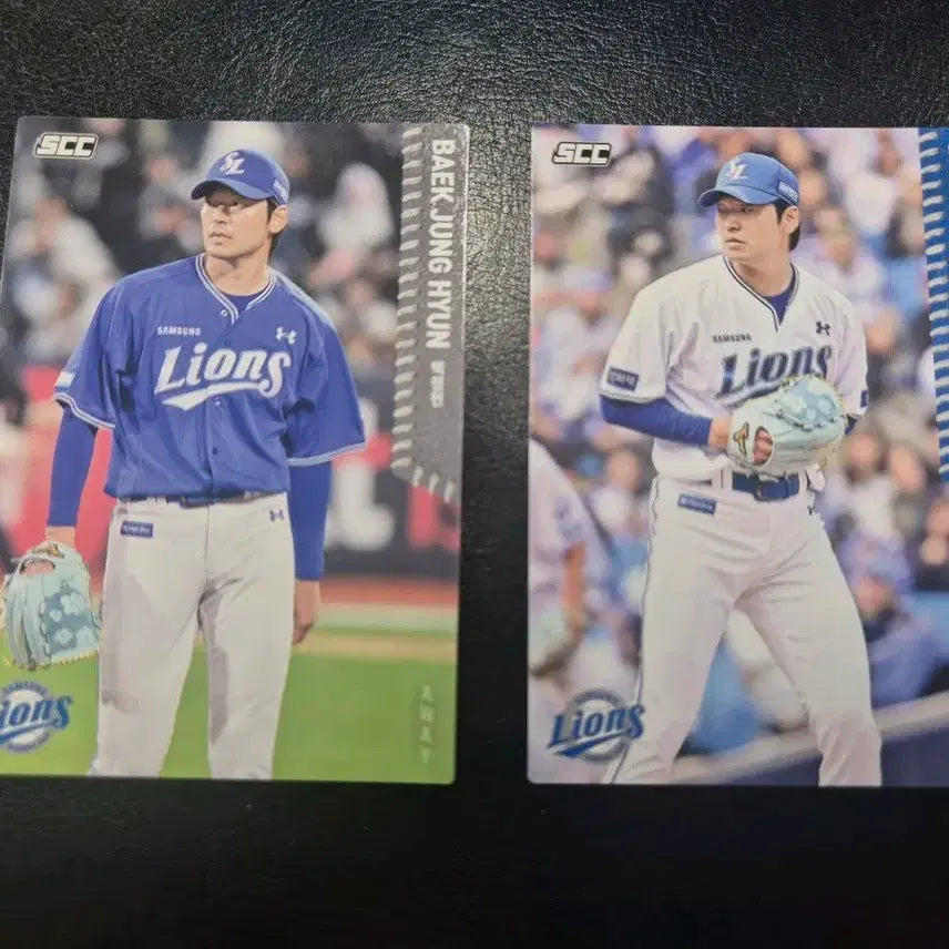 [BUNJANG] Samsung Lions Baek Jung-hyun Home & Away Baseball Card / KBO 오피셜 삼성라이온즈 백정현 홈 & 어웨이