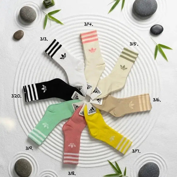 [BUNJANG] Adidas Trefoil Kids Socks (5+1 Bundle) / [5+1] 아디다스 트레포일 아동양말