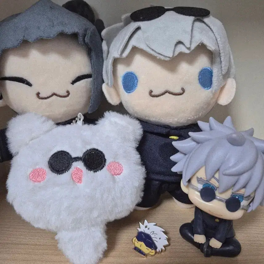 [BUNJANG] Jujutsu Kaisen Gojo & Geto Doll, Figure, and Badge Set / 급전 주술회전 고죠, 게토