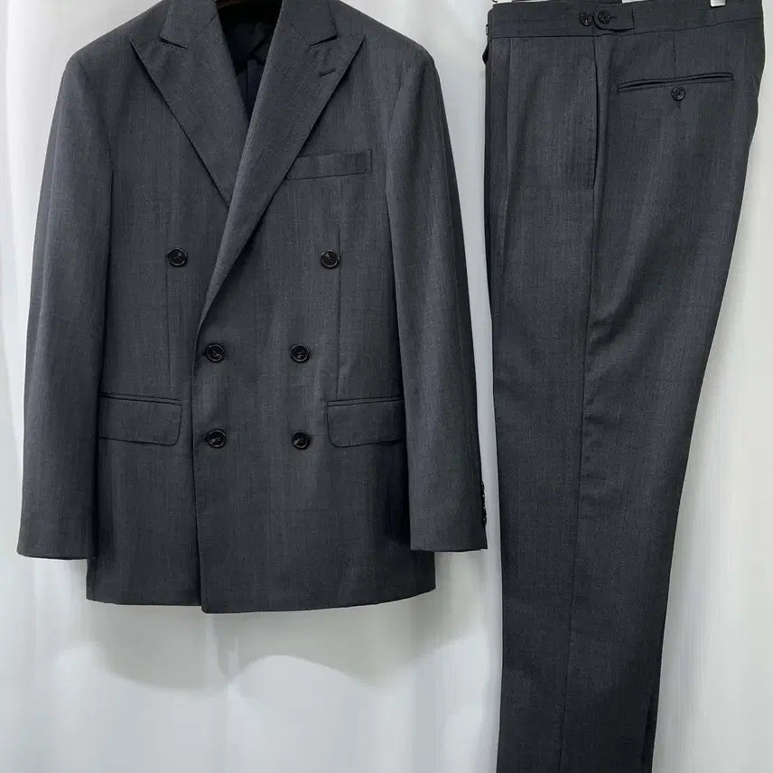 [BUNJANG] Polo Ralph Lauren Corneliani Wool Double Breasted Suit 38R / 폴로 랄프로렌 이탈리아산 꼬리넬리아니 울 더블 정장 수트 셋업 38R