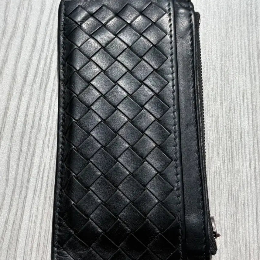[BUNJANG] Bottega Veneta Black Leather Card Holder / 보테가베네타 카드 지갑