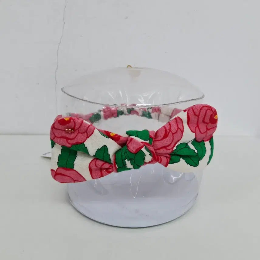 [BUNJANG] Bebe de Pino Rose Pattern Headband Ivory / 새상품 베베드피노 로즈 패턴 헤어밴드 아이보리