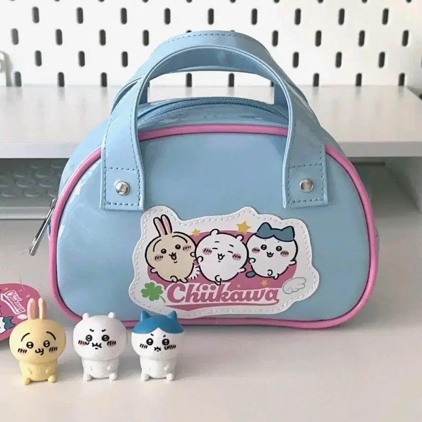 [BUNJANG] Chiikawa Enamel Mini Boston Bag (Usagi, Hachiware) / 치이카와 애나멜 미니 보스턴백 일본정품 우사기 하치와레 먼작귀