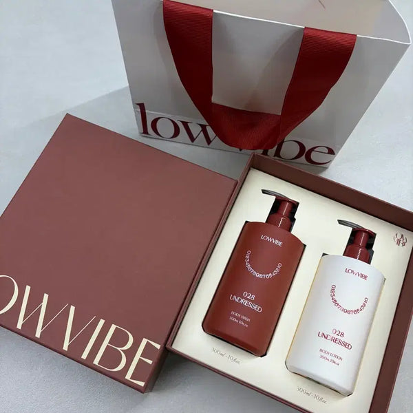 [BUNJANG] Low Vibe Undressed Body Wash & Body Lotion Gift Set / 로우바이브 언드레스드 바디워시 바디로션 선물 세트 기프트 선물용
