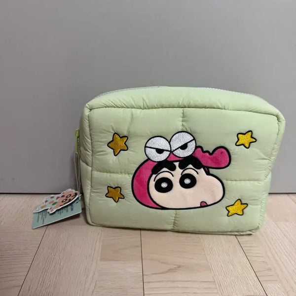 [BUNJANG] Crayon Shin-chan Green Pencil Case / 짱구는못말려 필통 연두색