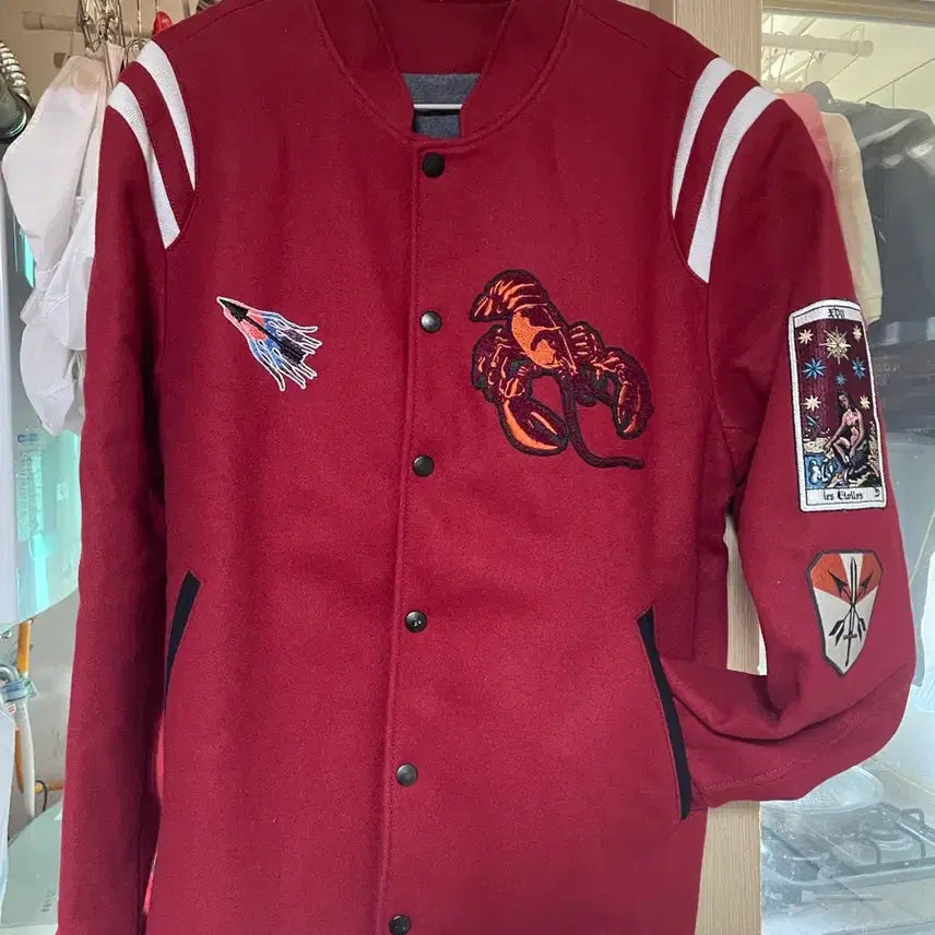 [BUNJANG] Lanvin Red Lobster Team Jacket / 랑방 레드 랍스터 대표팀 재킷