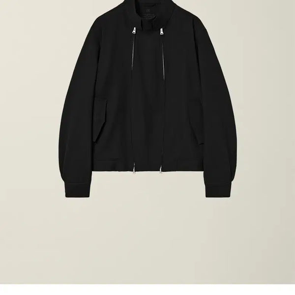 [BUNJANG] Numare EE Double Zip Harrington Jacket Black / 누마레 EE 더블 집 해링턴 자켓 블랙