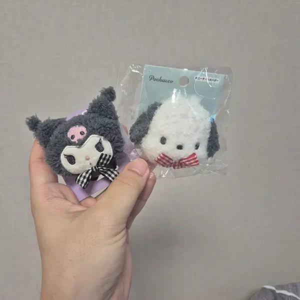 [BUNJANG] Sanrio Kuromi & Pochacco Face Mascot Keyring Set / 산리오 쿠로미 포차코 페이스마스코트 키링 세트