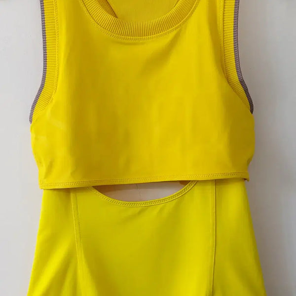[BUNJANG] Adidas x Stella McCartney Us.S Yellow Tank Top / 아디다스x스텔라맥카트니 Us.S 탱크탑. YW. A.