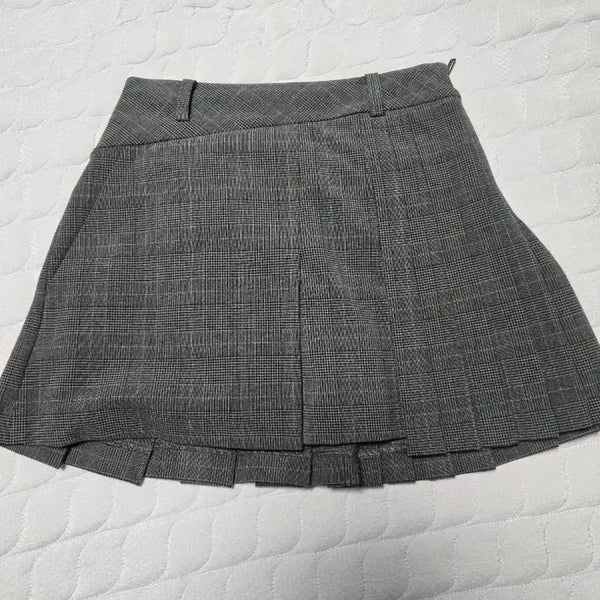 [BUNJANG] Titleist Checkered Pattern Pleated Skirt / 타이틀리스트 체크 패턴 플리츠 스커트