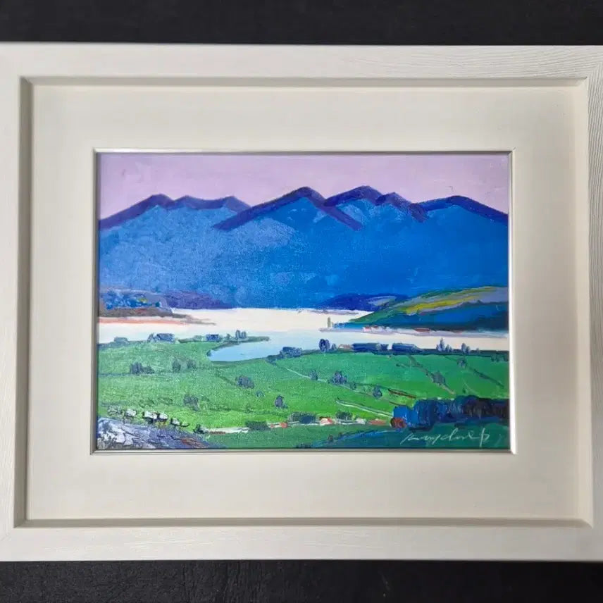 [BUNJANG] Park Kwang-chul 'Chungsan' Landscape Painting (Framed, 44x34cm) / 박광출-청산(액자:44x34)/미개봉/신작