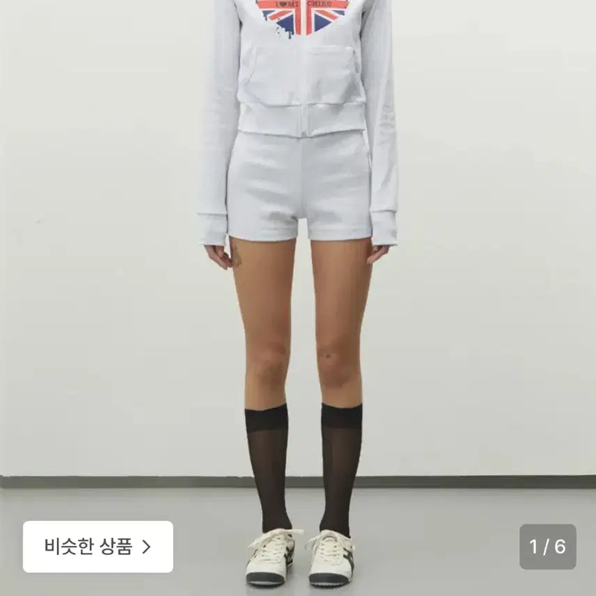 [BUNJANG] Michiko Koshino Union Jack Ribbed Shorts (Black/Melange) / 새상품 블랙, 멜란지 판매) 미치코런던 코시노 유니언잭 골지 쇼츠