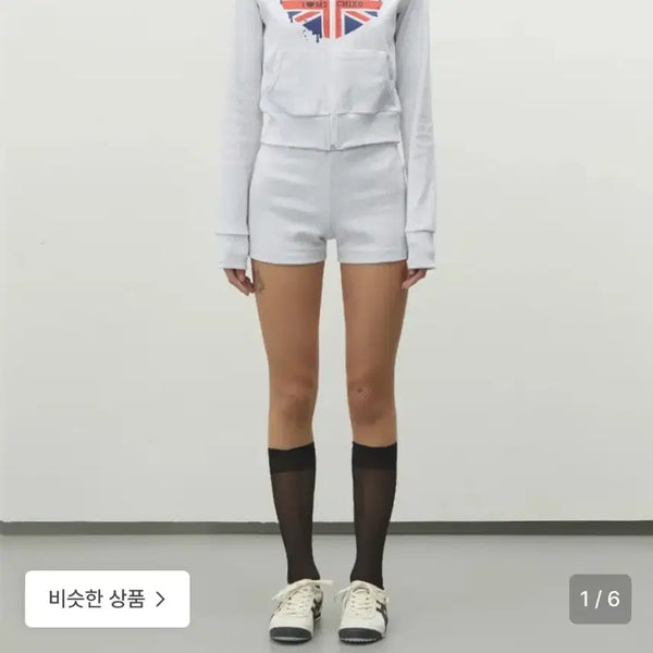 [BUNJANG] Michiko Koshino Union Jack Ribbed Shorts (Black/Melange) / 새상품 블랙, 멜란지 판매) 미치코런던 코시노 유니언잭 골지 쇼츠
