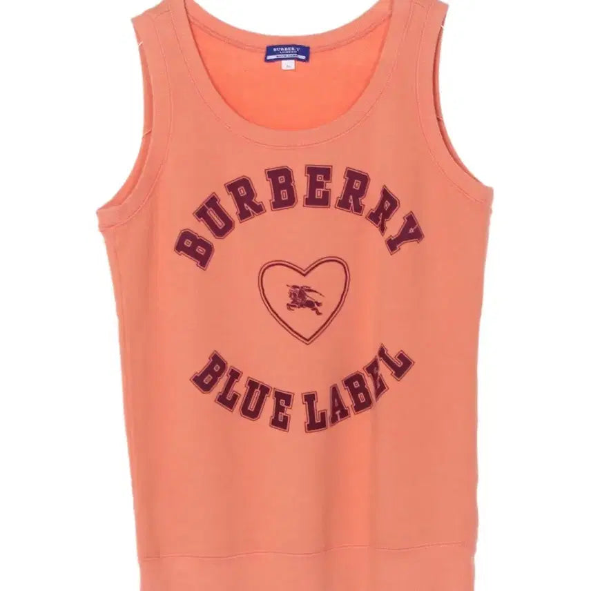 [BUNJANG] Burberry Blue Label Sleeveless Orange / 버버리 블루라벨 나시 오렌지 (시착만 해본 제품)