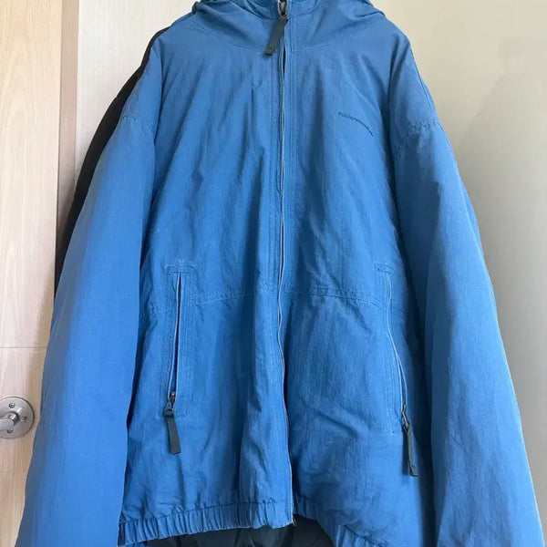 [BUNJANG] thisisneverthat Washed Down Puffer Jacket Blue / 디스이즈네버댓 워시드 다운 푸퍼자켓 블루