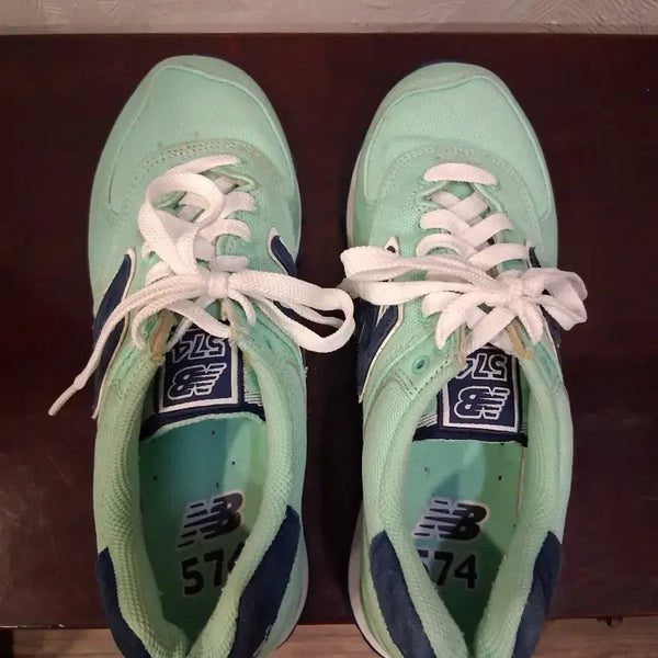 [BUNJANG] New Balance 574 Mint Sneakers / 뉴발란스 574 민트색 운동화