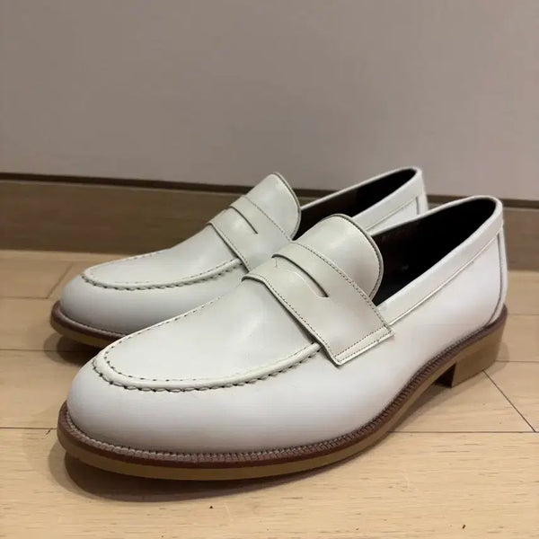 [BUNJANG] MIRAD White Penny Loafers Size 270 / 미라드(MIRAD) 화이트 페니로퍼 270