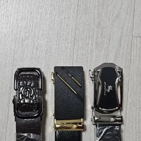 [BUNJANG] Automatic Buckle Belt Set (3 Pieces) / 자동 버클 벨트 3종 세트