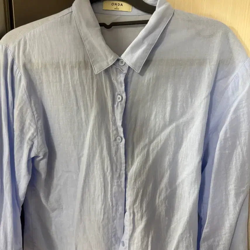 [BUNJANG] Cos 7/10 Sleeve Cotton Shirt / 7부 아사면 셔츠 cos