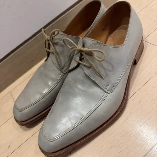 [BUNJANG] John Lobb Oakham Pale Blue Derby Shoes / 존롭 오컴 (Oakham) 페일블루 더비 슈즈 7.5
