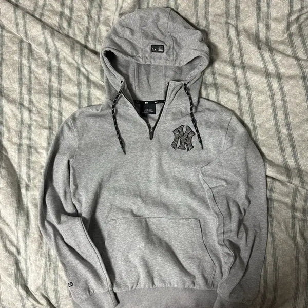 [BUNJANG] New York Yankees Grey Hoodie / 뉴욕양키스 후드티