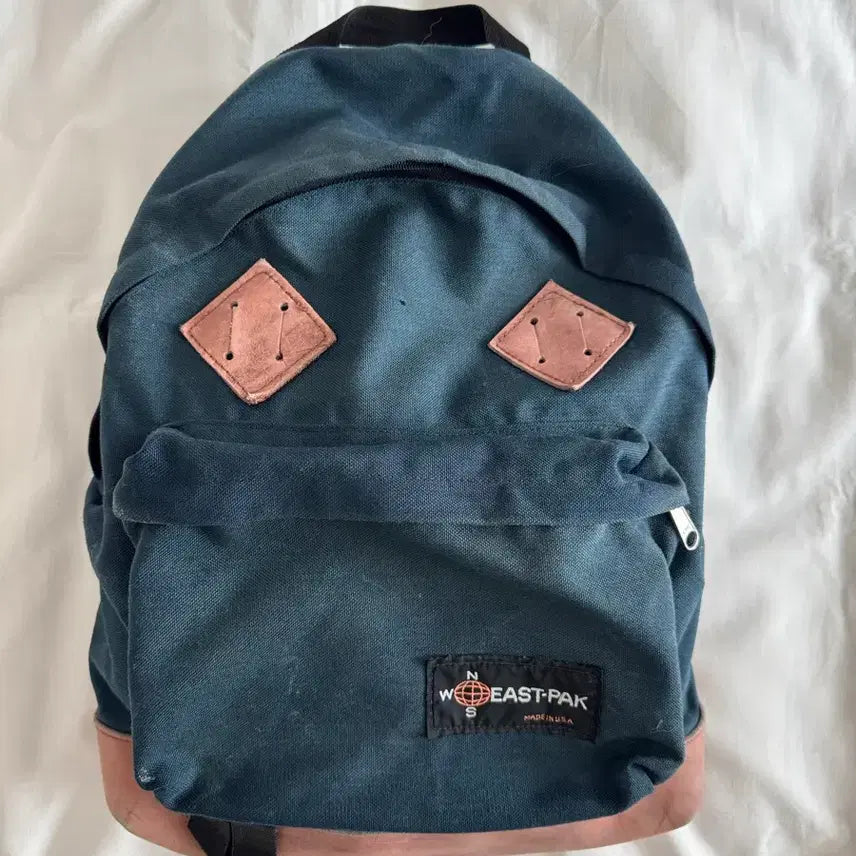 [BUNJANG] Eastpak 80s Haverhill Pack'r Backpack Navy Blue Canvas / [마지막가격]Rare) 80s USA 이스트팩 pack'r 백팩
