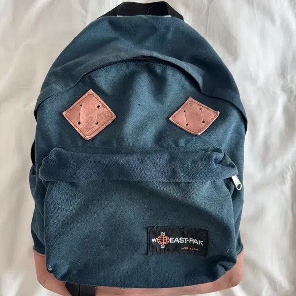 [BUNJANG] Eastpak 80s Haverhill Pack'r Backpack Navy Blue Canvas / [마지막가격]Rare) 80s USA 이스트팩 pack'r 백팩