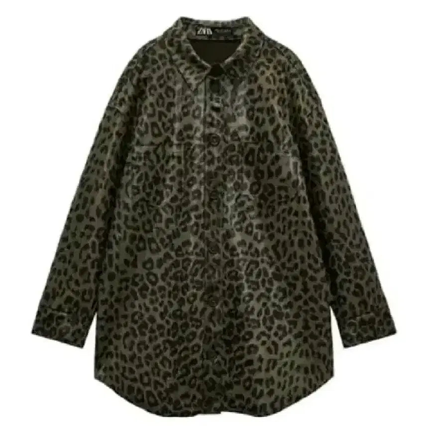[BUNJANG] Zara Printed Oversized Shirt - Medium / zara 자라 프린트 오버 셔츠 - M
