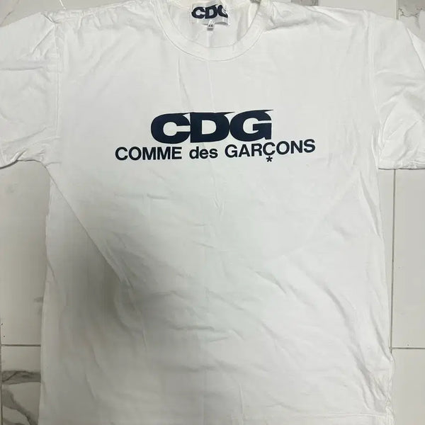 [BUNJANG] Comme des Garçons Short Sleeve T-Shirt White / CDG 꼼데가르송 반팔 화이트