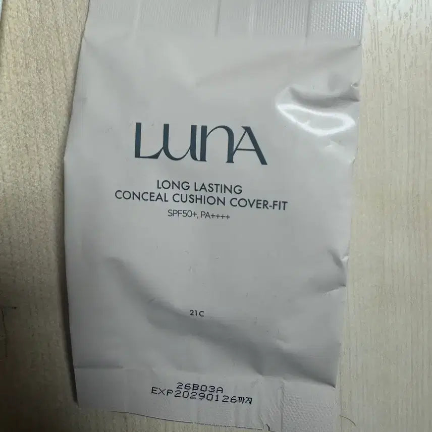 [BUNJANG] LUNA Longlasting Conceal Cushion Cover Fit SPF50+ PA++++ (21 Beige) Refill + Case / 루나 롱래스팅 컨실 쿠션 커버핏 21호 리필+본체