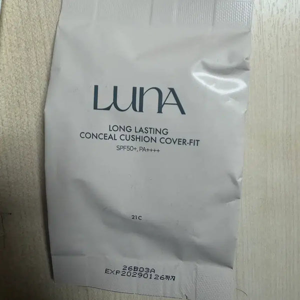 [BUNJANG] LUNA Longlasting Conceal Cushion Cover Fit SPF50+ PA++++ (21 Beige) Refill + Case / 루나 롱래스팅 컨실 쿠션 커버핏 21호 리필+본체