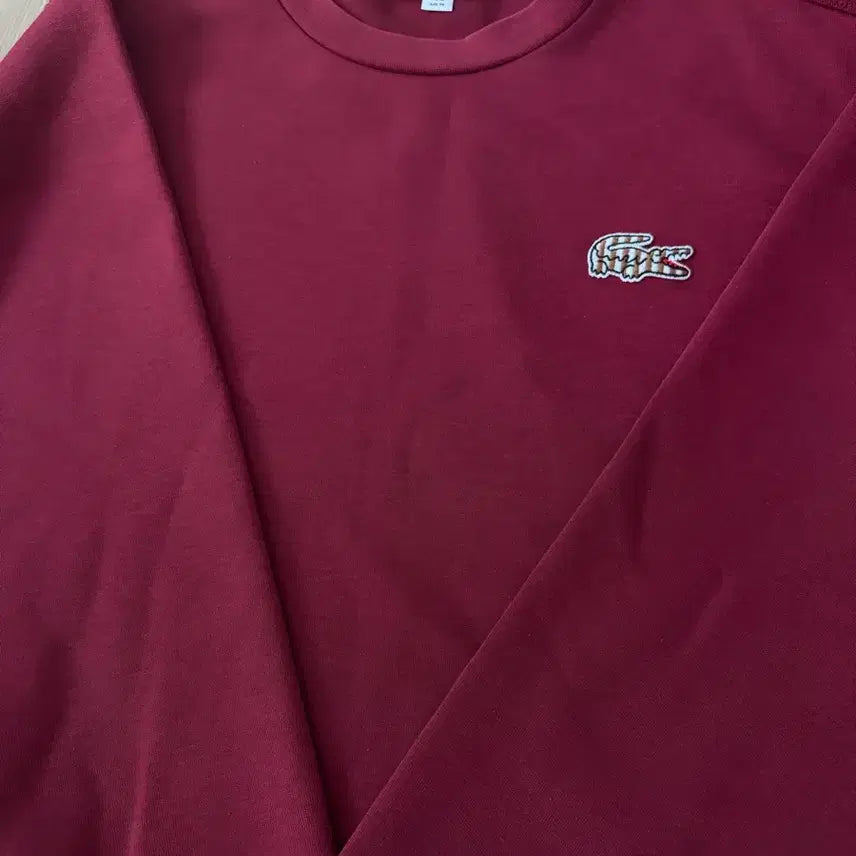 [BUNJANG] Lacoste Sweatshirt Burgundy / 라코스테 맨투맨 버건디