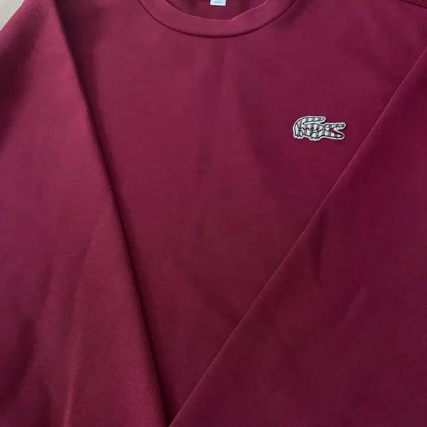 [BUNJANG] Lacoste Sweatshirt Burgundy / 라코스테 맨투맨 버건디