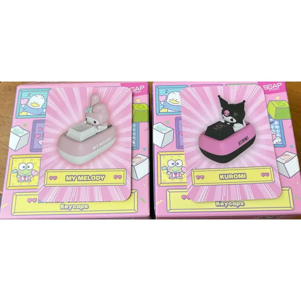 [BUNJANG] Tinyville Sanrio Kuromi My Melody Set Keyring Bundle Set / [미개봉] 타이니빌 산리오 키캡키링 쿠로미 마이멜로디 세트 일괄