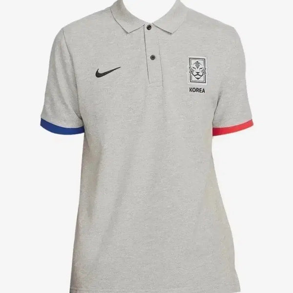[BUNJANG] Nike Korean National Team Polo T-Shirt Grey / 나이키 국대 폴로 반팔티 그레이