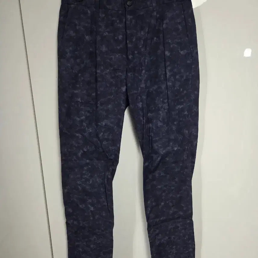[BUNJANG] Solid Homme Navy Blue Patterned Slacks / 솔리드옴므 네이비블루 패턴 팬츠 76