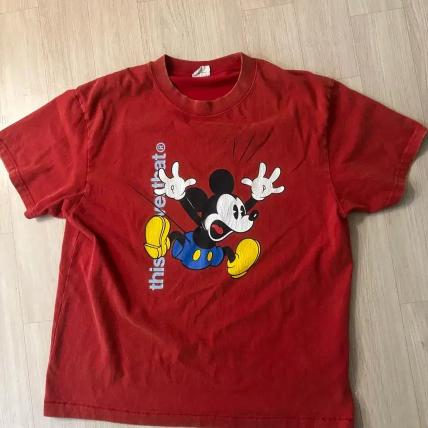 [BUNJANG] thisisneverthat Disney Mickey Mouse Short-Sleeve T-Shirt / 디스이즈네버댓 디즈니 미키마우스 반팔 티셔츠