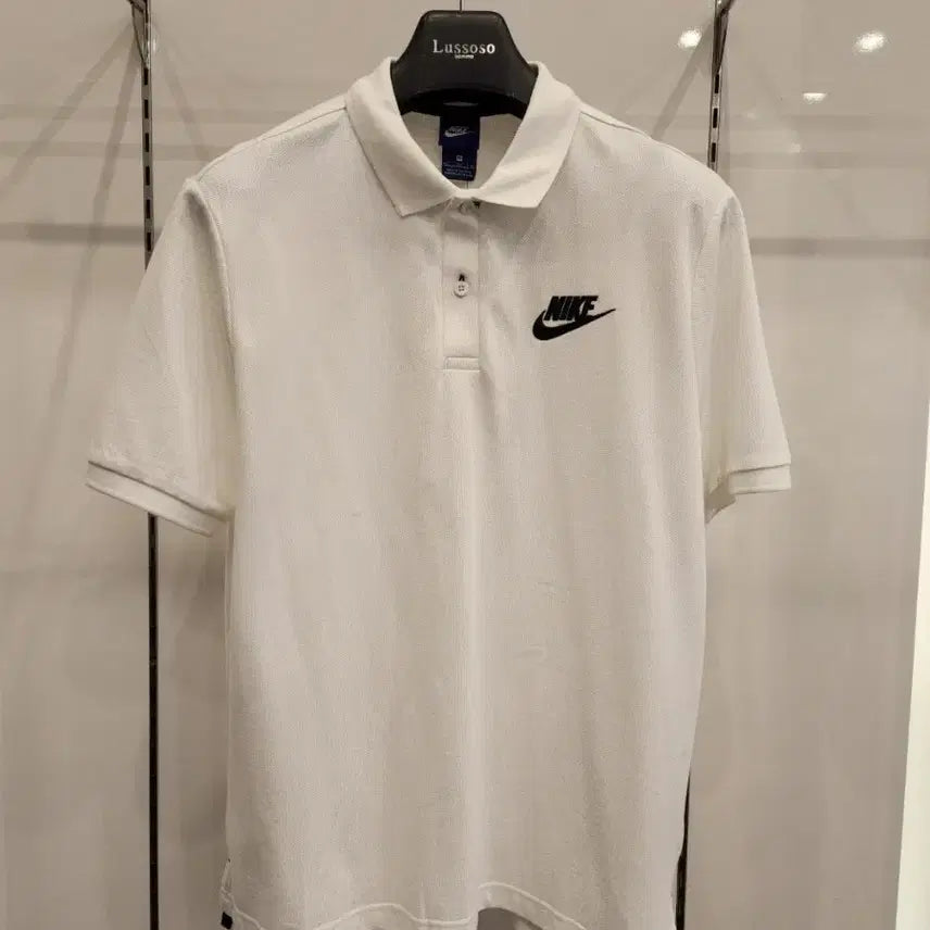 [BUNJANG] Nike Men's White Cotton Short Sleeve Polo Shirt XL / 나이키 반팔 카라티 XL(새상품)