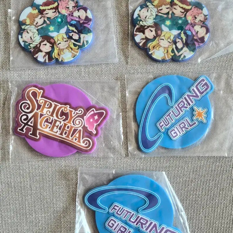 [BUNJANG] Aikatsu Coaster Set (5 pcs) - Sealed / 아이엠스타/아이카츠 코스터 미개봉 5개일괄